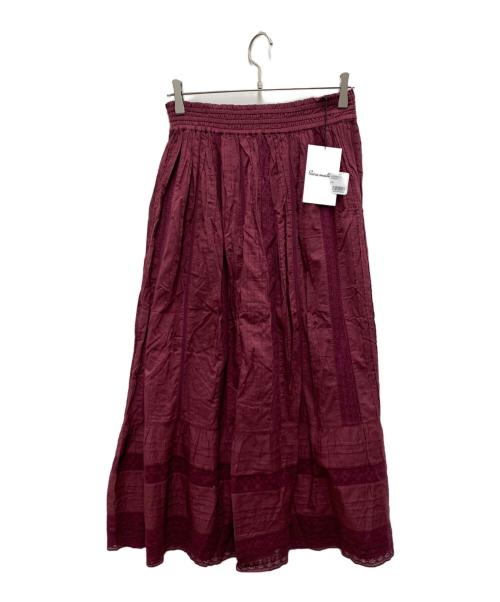 sara mallika（サラマリカ）sara mallika (サラマリカ) ロングスカート ワインレッド サイズ:Free 未使用品の古着・服飾アイテム