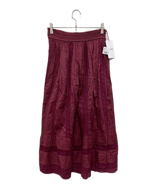 sara mallika（サラマリカ）sara mallika (サラマリカ) ロングスカート ワインレッド サイズ:FREE 未使用品の古着・服飾アイテム