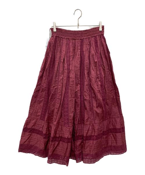 sara mallika（サラマリカ）sara mallika (サラマリカ) ロングスカート ワインレッド サイズ:FREE 未使用品の古着・服飾アイテム