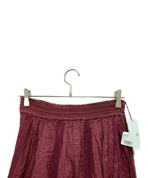 sara mallika（サラマリカ）sara mallika (サラマリカ) ロングスカート ワインレッド サイズ:FREE 未使用品の古着・服飾アイテム