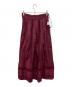 sara mallika（サラマリカ）の古着「ロングスカート」｜ワインレッド