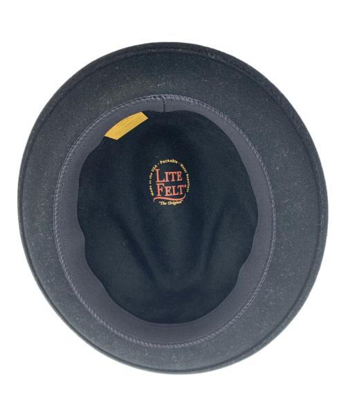 lite felt（ライトフェルト）lite felt (ライトフェルト) ハット ブラックの古着・服飾アイテム