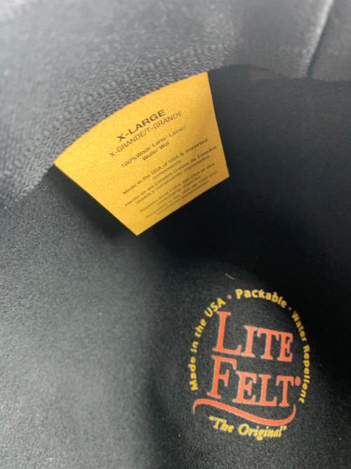 lite felt（ライトフェルト）lite felt (ライトフェルト) ハット ブラックの古着・服飾アイテム