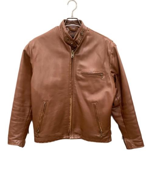 Schott（ショット）Schott (ショット) レザージャケット ブラウン サイズ:40の古着・服飾アイテム