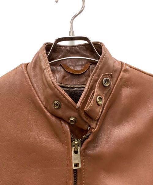 Schott（ショット）Schott (ショット) レザージャケット ブラウン サイズ:40の古着・服飾アイテム