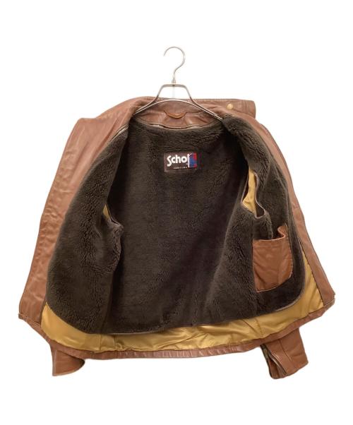 Schott（ショット）Schott (ショット) レザージャケット ブラウン サイズ:40の古着・服飾アイテム