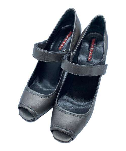 PRADA（プラダ）PRADA (プラダ) パンプス ブラウン×ブラック サイズ:39の古着・服飾アイテム
