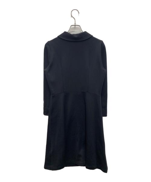 BLUE LABEL CRESTBRIDGE（ブルーレーベルクレストブリッジ）BLUE LABEL CRESTBRIDGE (ブルーレーベルクレストブリッジ) 長袖ワンピース ブラック サイズ:38の古着・服飾アイテム