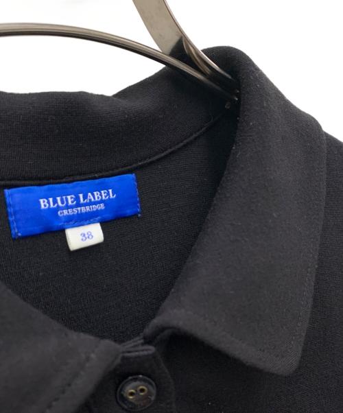 BLUE LABEL CRESTBRIDGE（ブルーレーベルクレストブリッジ）BLUE LABEL CRESTBRIDGE (ブルーレーベルクレストブリッジ) 長袖ワンピース ブラック サイズ:38の古着・服飾アイテム
