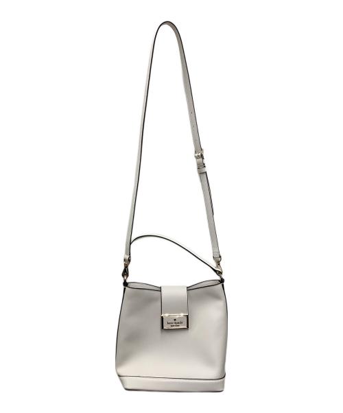 Kate Spade（ケイトスペード）Kate Spade (ケイトスペード) ショルダーバッグ　リーガンバケットバッグ アイボリーの古着・服飾アイテム