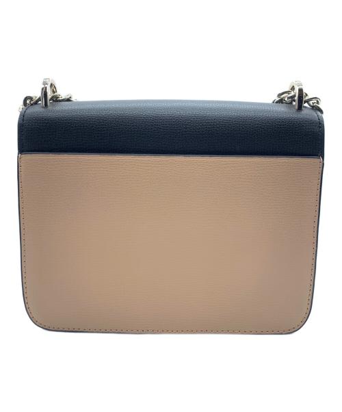 Kate Spade（ケイトスペード）Kate Spade (ケイトスペード) チェーンショルダーバッグ ブラック×ブラウンの古着・服飾アイテム