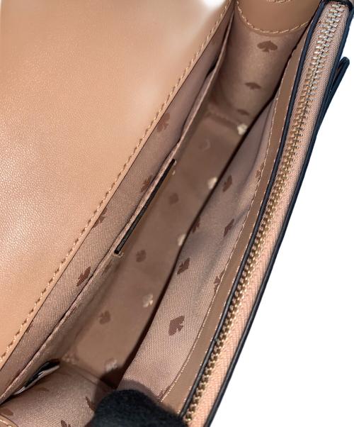 Kate Spade（ケイトスペード）Kate Spade (ケイトスペード) チェーンショルダーバッグ ブラック×ブラウンの古着・服飾アイテム