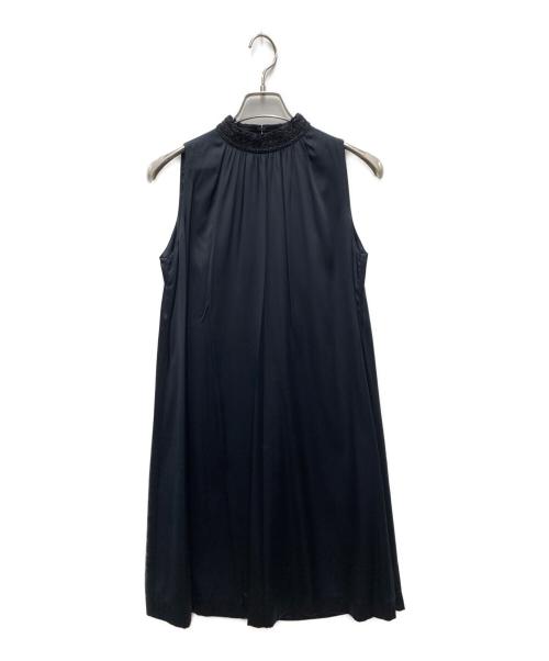 ANTEPRIMA（アンテプリマ）ANTEPRIMA (アンテプリマ) ノースリーブワンピース ブラック サイズ:42の古着・服飾アイテム