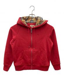 BURBERRY（バーバリー）の古着「ジップパーカー」｜レッド