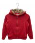 BURBERRY（バーバリー）の古着「ジップパーカー」｜レッド