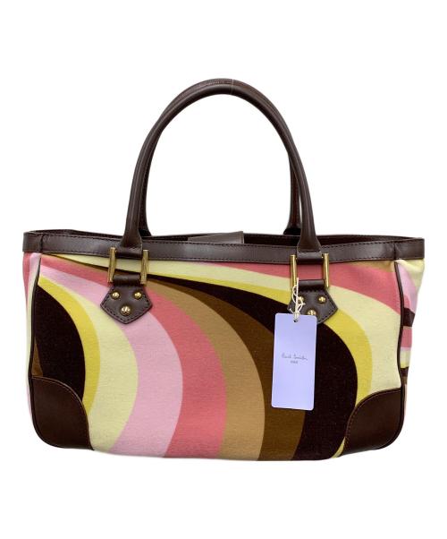 PAUL SMITH（ポールスミス）PAUL SMITH (ポールスミス) マルチストライプハンドバッグの古着・服飾アイテム