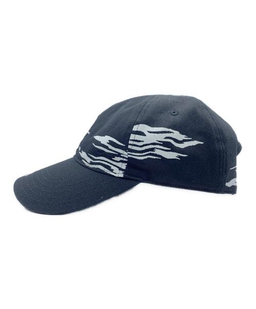 WILDSIDE YOHJI YAMAMOTO（ワイルドサイド ヨウジ ヤマモト）WILDSIDE YOHJI YAMAMOTO (ワイルドサイド ヨウジ ヤマモト) STARBUCKS COFFEE (スターバックスコーヒー) キャップ ブラック×ホワイトの古着・服飾アイテム