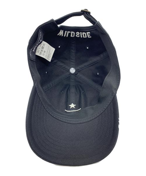 WILDSIDE YOHJI YAMAMOTO（ワイルドサイド ヨウジ ヤマモト）WILDSIDE YOHJI YAMAMOTO (ワイルドサイド ヨウジ ヤマモト) STARBUCKS COFFEE (スターバックスコーヒー) キャップ ブラック×ホワイトの古着・服飾アイテム