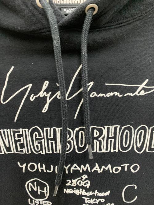 YOHJI YAMAMOTO（ヨウジヤマモト）YOHJI YAMAMOTO (ヨウジヤマモト) NEIGHBORHOOD (ネイバーフッド) パーカー ブラック サイズ:XLの古着・服飾アイテム