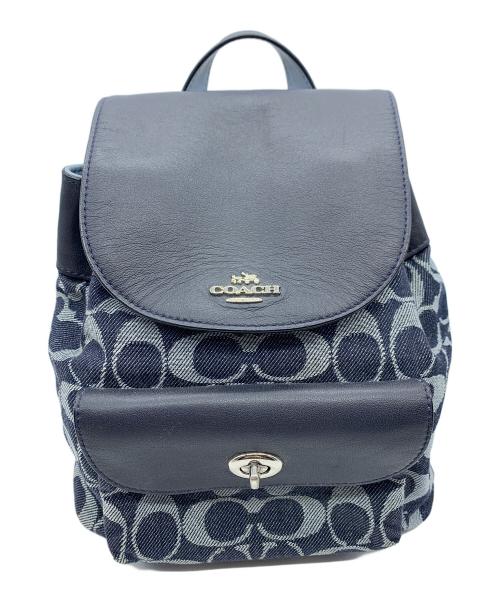 COACH（コーチ）COACH (コーチ) ミニリュック ネイビーの古着・服飾アイテム