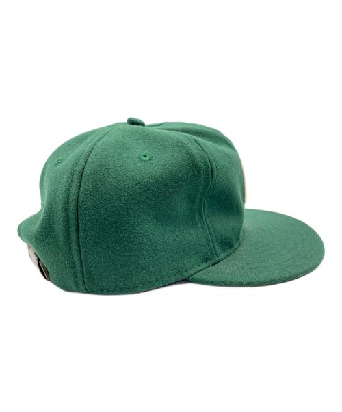 EBBETS FIELD FLANNELS（エベッツフィールドフランネルズ）EBBETS FIELD FLANNELS (エベッツフィールドフランネルズ) キャップ グリーンの古着・服飾アイテム