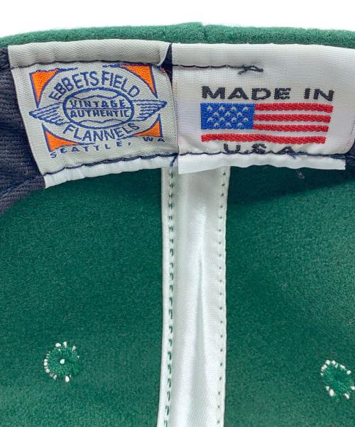 EBBETS FIELD FLANNELS（エベッツフィールドフランネルズ）EBBETS FIELD FLANNELS (エベッツフィールドフランネルズ) キャップ グリーンの古着・服飾アイテム