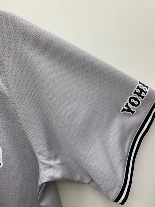 NIKE（ナイキ）NIKE (ナイキ) ベースボールシャツ ライトグレー×ブラック サイズ:Lの古着・服飾アイテム