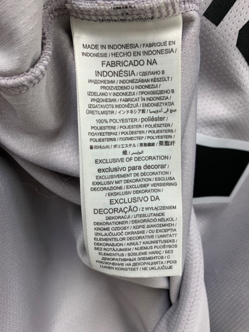 NIKE（ナイキ）NIKE (ナイキ) ベースボールシャツ ライトグレー×ブラック サイズ:Lの古着・服飾アイテム