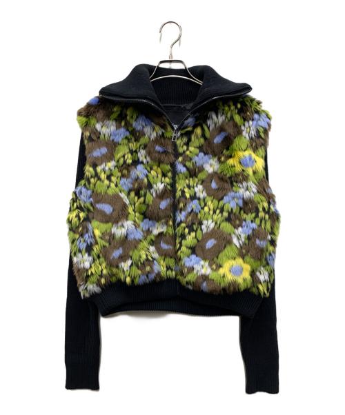 Desigual（デシグアル）Desigual (デシグアル) ジャケット ブラック×グリーン サイズ:XLの古着・服飾アイテム