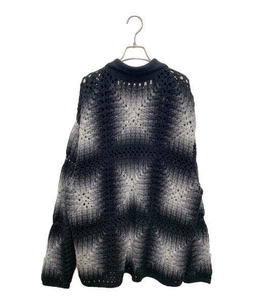 JOURNAL STANDARD relume（ジャーナルスタンダード レリューム）JOURNAL STANDARD relume (ジャーナルスタンダード レリューム) ニットジャケット ブラック×グレー サイズ:Lの古着・服飾アイテム