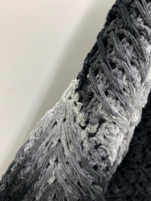 JOURNAL STANDARD relume（ジャーナルスタンダード レリューム）JOURNAL STANDARD relume (ジャーナルスタンダード レリューム) ニットジャケット ブラック×グレー サイズ:Lの古着・服飾アイテム