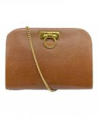 Salvatore Ferragamoサルヴァトーレ フェラガモ）の古着「チェーンショルダーバッグ」｜キャメル