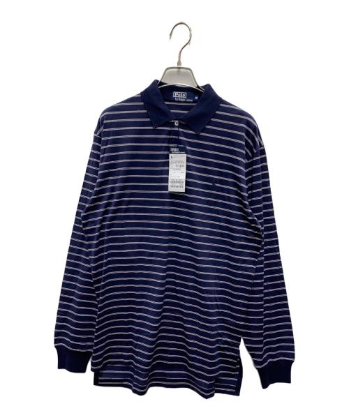 POLO RALPH LAUREN（ポロ・ラルフローレン）POLO RALPH LAUREN (ポロ・ラルフローレン) ラガーシャツ ネイビー×ホワイト サイズ:M 未使用品の古着・服飾アイテム