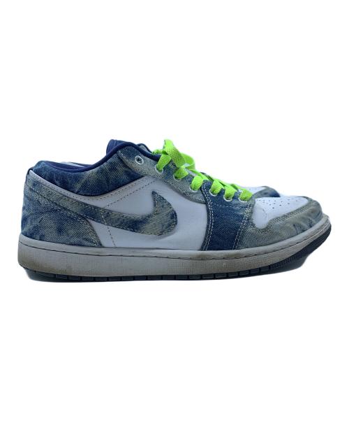 NIKE（ナイキ）NIKE (ナイキ) AIR JORDAN 1 LOW ブルー×ホワイト サイズ:27.5の古着・服飾アイテム