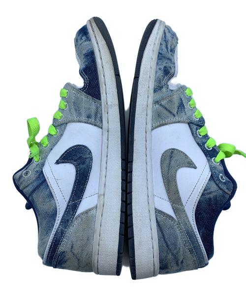 NIKE（ナイキ）NIKE (ナイキ) AIR JORDAN 1 LOW ブルー×ホワイト サイズ:27.5の古着・服飾アイテム
