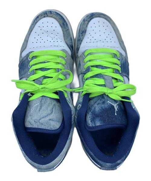NIKE（ナイキ）NIKE (ナイキ) AIR JORDAN 1 LOW ブルー×ホワイト サイズ:27.5の古着・服飾アイテム