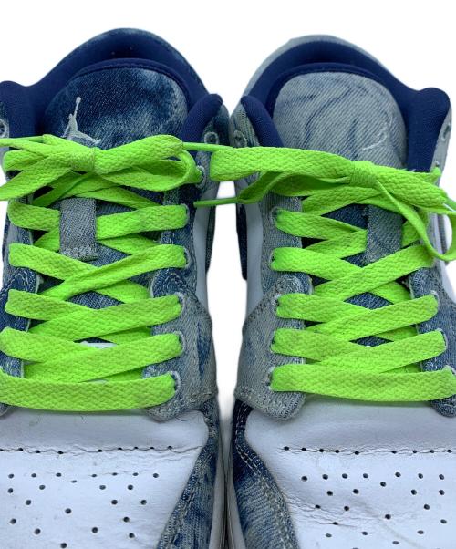 NIKE（ナイキ）NIKE (ナイキ) AIR JORDAN 1 LOW ブルー×ホワイト サイズ:27.5の古着・服飾アイテム