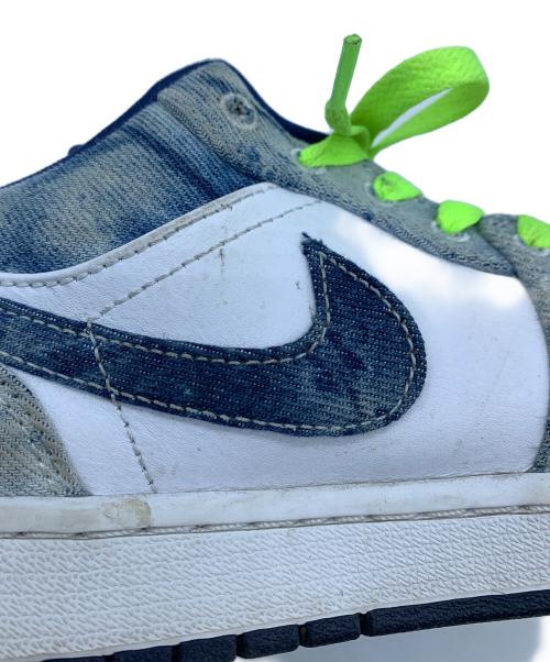 NIKE（ナイキ）NIKE (ナイキ) AIR JORDAN 1 LOW ブルー×ホワイト サイズ:27.5の古着・服飾アイテム