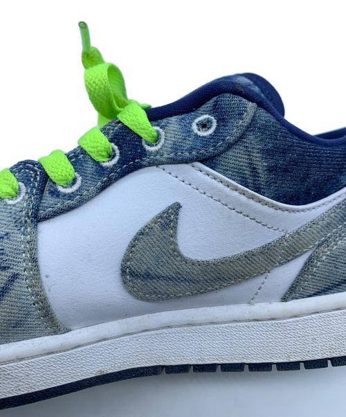 NIKE（ナイキ）NIKE (ナイキ) AIR JORDAN 1 LOW ブルー×ホワイト サイズ:27.5の古着・服飾アイテム