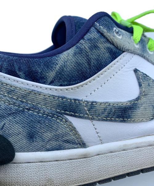 NIKE（ナイキ）NIKE (ナイキ) AIR JORDAN 1 LOW ブルー×ホワイト サイズ:27.5の古着・服飾アイテム