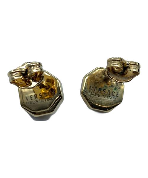 VERSACE（ヴェルサーチェ）VERSACE (ヴェルサーチェ) スタッドピアス ゴールドの古着・服飾アイテム