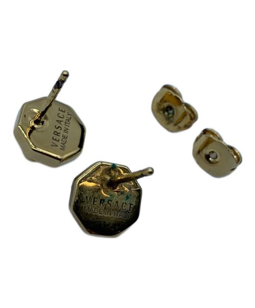 VERSACE（ヴェルサーチェ）VERSACE (ヴェルサーチェ) スタッドピアス ゴールドの古着・服飾アイテム