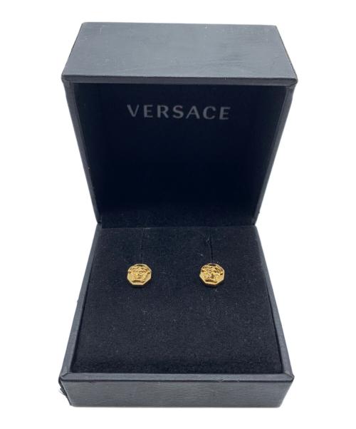 VERSACE（ヴェルサーチェ）VERSACE (ヴェルサーチェ) スタッドピアス ゴールドの古着・服飾アイテム