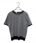 N.HOOLYWOODエヌ ハリウッド）の古着「ドルマンスリーブTシャツ」｜ホワイト×ブラック