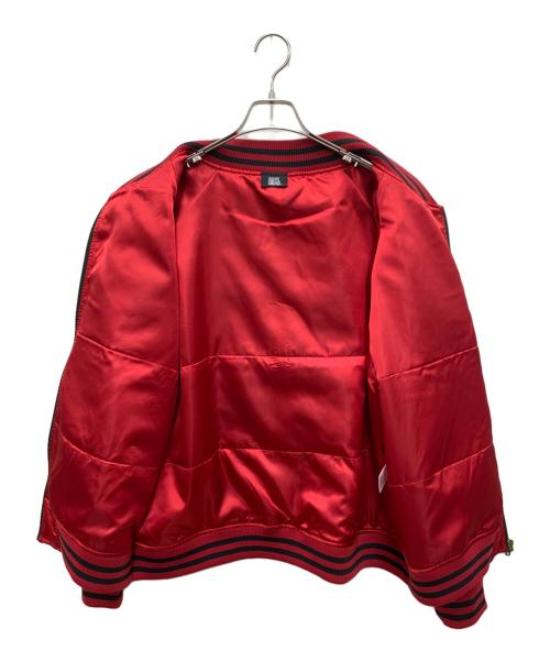 SUICIDE SQUAD（スーサイド・スクワット）SUICIDE SQUAD (スーサイド・スクワット) スカジャン レッド×ホワイト サイズ:3Lの古着・服飾アイテム