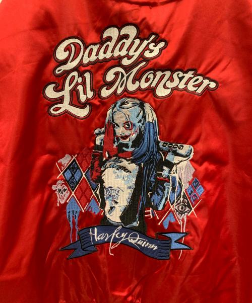 SUICIDE SQUAD（スーサイド・スクワット）SUICIDE SQUAD (スーサイド・スクワット) スカジャン レッド×ホワイト サイズ:3Lの古着・服飾アイテム