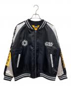 STAR WARSスターウォーズ）の古着「スカジャン　ダースベイダー」｜ブラック×シルバー