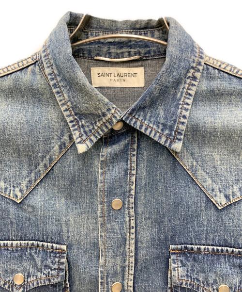 Saint Laurent Paris（サンローランパリ）Saint Laurent Paris (サンローランパリ) デニムシャツ インディゴ サイズ:XSの古着・服飾アイテム