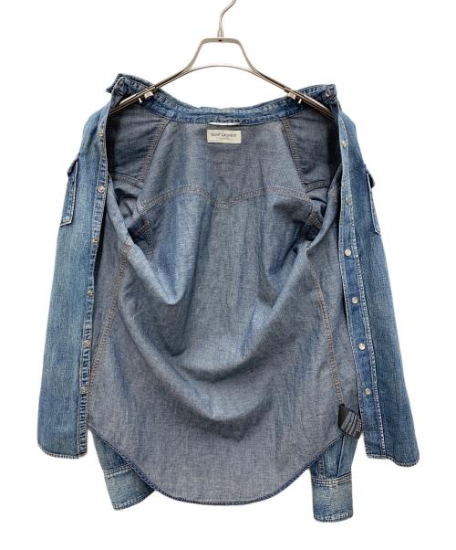 Saint Laurent Paris（サンローランパリ）Saint Laurent Paris (サンローランパリ) デニムシャツ インディゴ サイズ:XSの古着・服飾アイテム