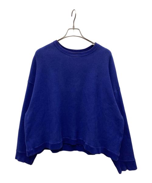 ATON（エイトン）ATON (エイトン) ワンポイント刺繍ロゴスウエット ネイビー サイズ:Mの古着・服飾アイテム